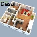 Ruturaj Desai - 3D Floor Plan - Mixed Media